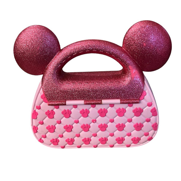 Disney Girl's Minnie Mouse Sparkly Hard Plastic Purse from London Store - Picture 3 of 8